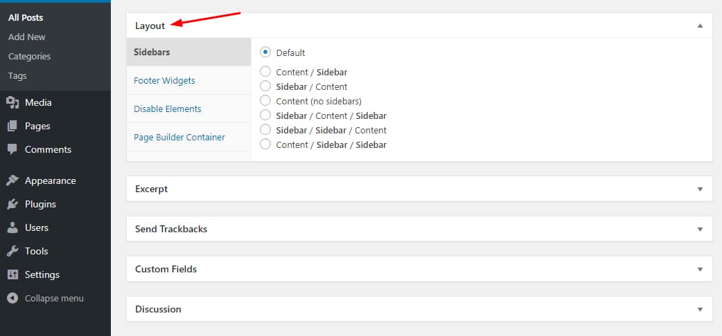 generatepress page level customization options