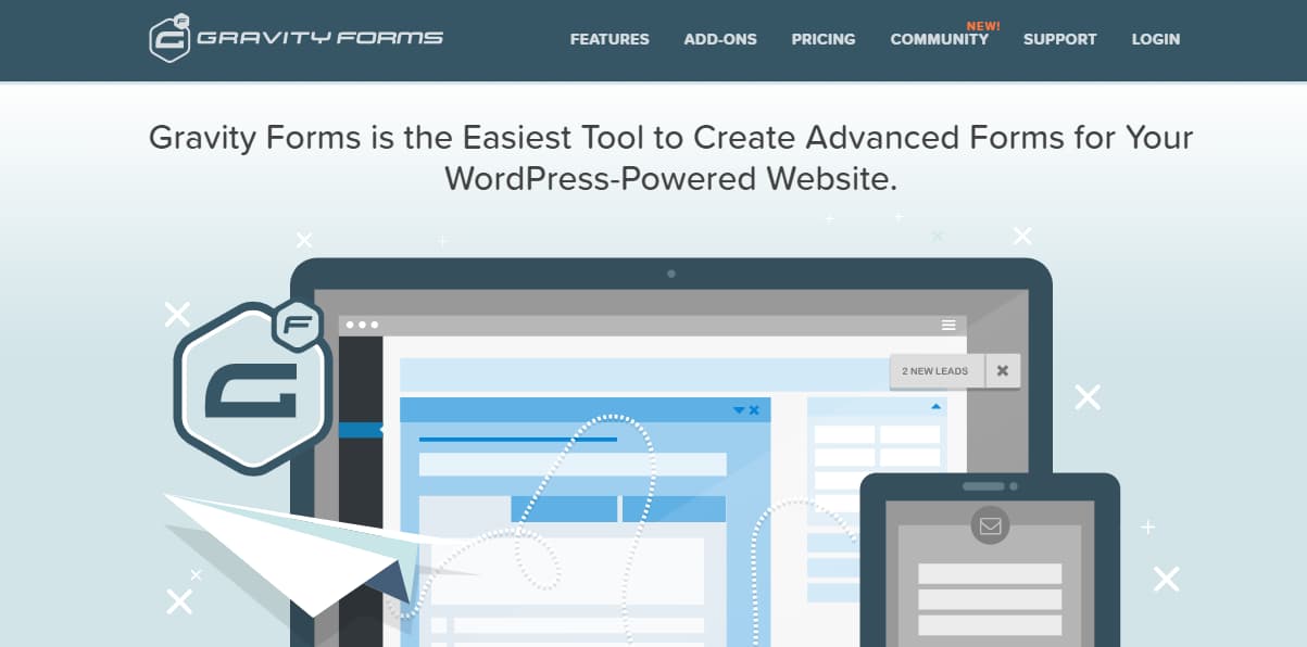 gravity forms wordpress form builder plugin
