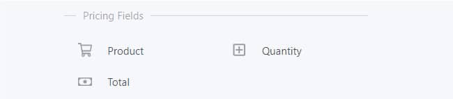 formidable forms - pricing fields types