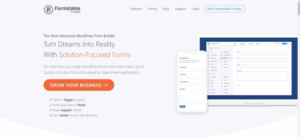 formidable forms pro - most advanced wordpress forms plugin