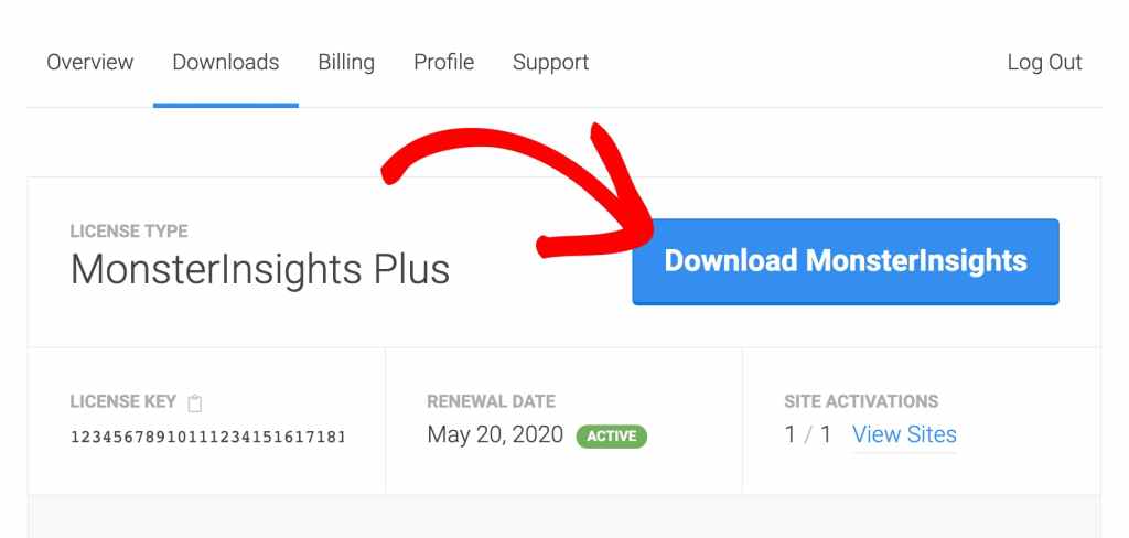 download monsterinsights plus wordpress plugin