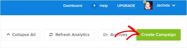 create optinmonster campaign