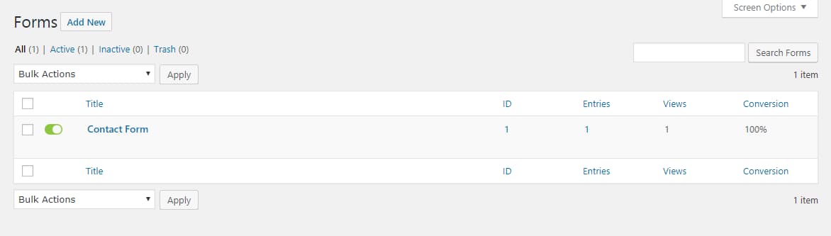 gravity forms tracking and conversion reports